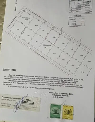 Perceelkaart van Kievietstraat