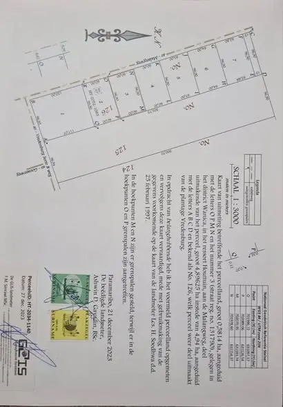 Perceelkaart van Malangweg