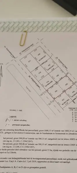 Perceelkaart van Totstraat