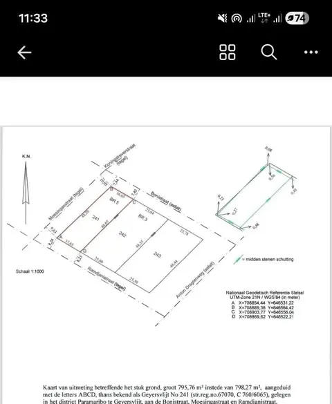 Perceelkaart van Locatie onbekend